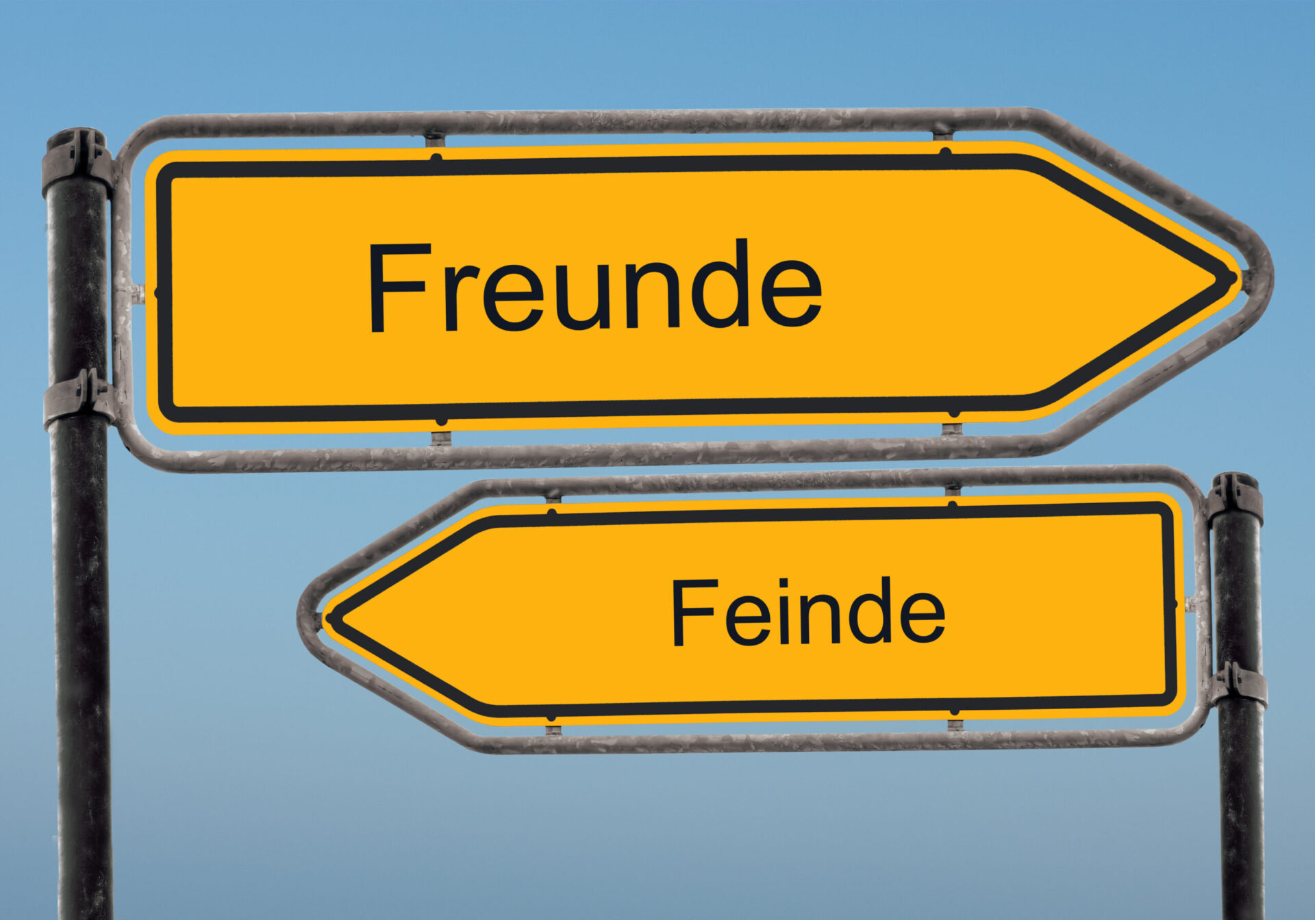 Feind oder Freund - Eine flasche Frage | Quelle: Symbolbild